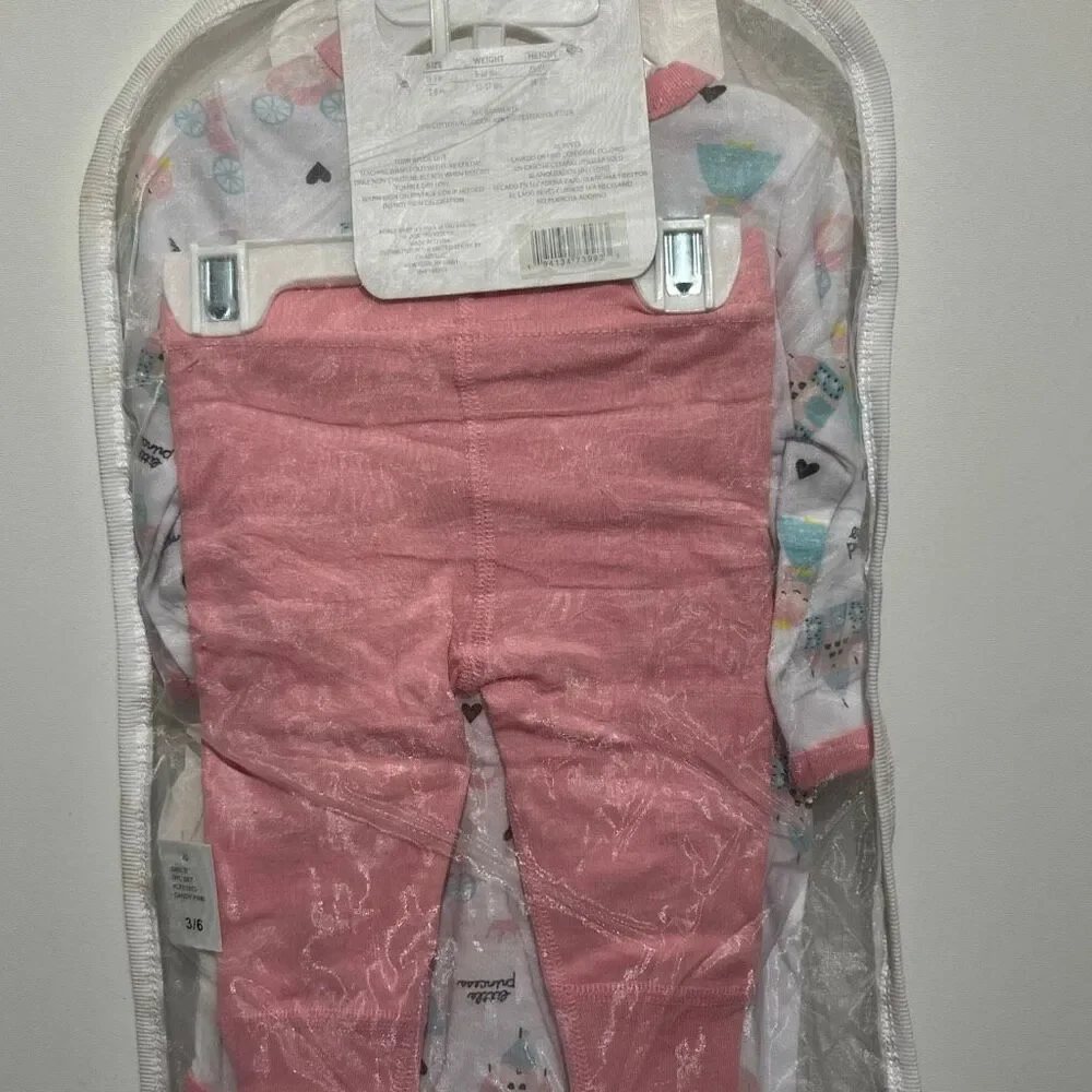 Koala Baby 7PC Layette Set Pink White Sparkle Princess 3-6‎ Months KLF01873